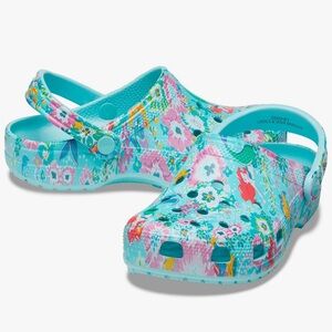 NWT Crocs Classic Disney X Vera Bradley Little Mermaid Clogs, Blue/Multicolour